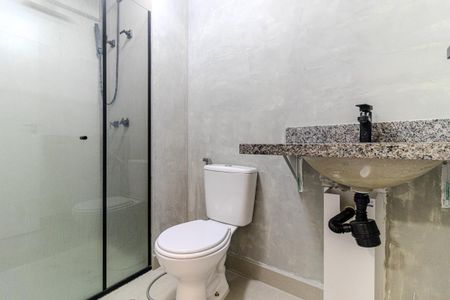 Studio para alugar com 30m², 1 quarto e sem vaga Studio para alugar com 30m², 1 quarto e sem vagaBanheiro