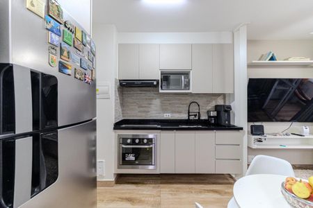 Cozinha de apartamento para alugar com 1 quarto, 38m² em Centro Histórico de São Paulo, São Paulo
