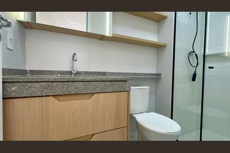 Studio para alugar com 24m², 1 quarto e sem vaga Studio para alugar com 24m², 1 quarto e sem vagaBanheiro da Suíte