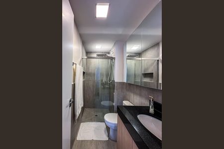 Banheiro de kitnet/studio à venda com 1 quarto, 33m² em Alto da Mooca, São Paulo