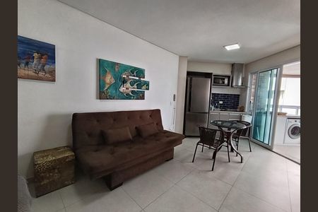 Sala de apartamento para alugar com 1 quarto, 45m² em Pompéia, Santos