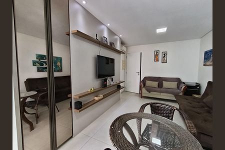 Sala de apartamento para alugar com 1 quarto, 45m² em Pompéia, Santos