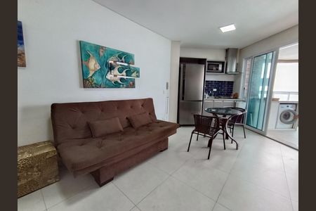 Sala de apartamento para alugar com 1 quarto, 45m² em Pompéia, Santos