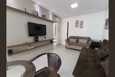 Sala de apartamento para alugar com 1 quarto, 45m² em Pompéia, Santos