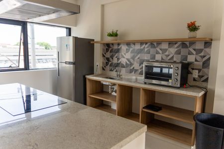 Studio para alugar com 25m², 1 quarto e 1 vaga Studio para alugar com 25m², 1 quarto e 1 vagaÁrea comum - Salão de festas