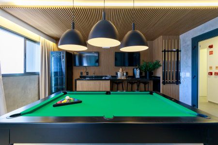 Studio para alugar com 29m², 1 quarto e sem vaga Studio para alugar com 29m², 1 quarto e sem vagaSala de Jogos