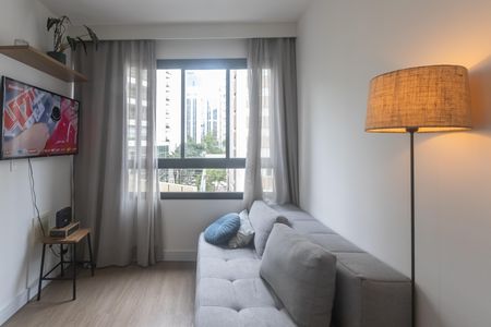 Sala de apartamento para alugar com 2 quartos, 36m² em Indianópolis, São Paulo