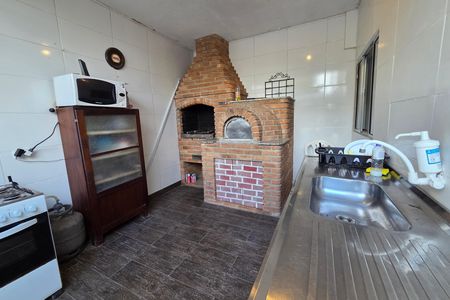 Área comum - Churrasqueira de casa de condomínio para alugar com 1 quarto, 78m² em Jardim Trevo, Praia Grande