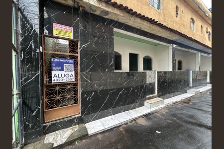 Casa para alugar com 50m², 1 quarto e sem vagaFachada + Placa
