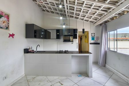 Cozinha  de apartamento para alugar com 2 quartos, 20m² em Jardim Trevo, Praia Grande