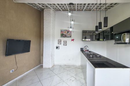 Cozinha  de apartamento para alugar com 2 quartos, 20m² em Jardim Trevo, Praia Grande