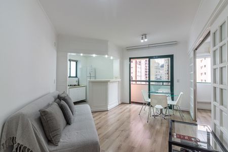 Sala de apartamento para alugar com 1 quarto, 40m² em Itaim Bibi, São Paulo