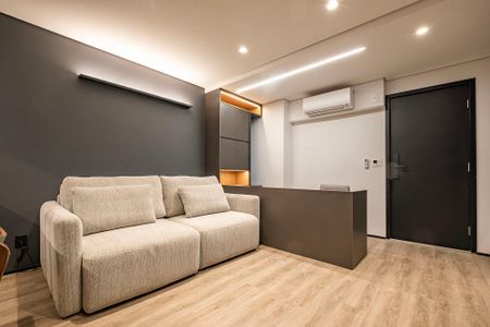 Sala/Cozinha de apartamento à venda com 1 quarto, 51m² em Cerqueira César, São Paulo