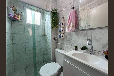 Banheiro Social de apartamento para alugar com 2 quartos, 45m² em São João Batista, Belo Horizonte