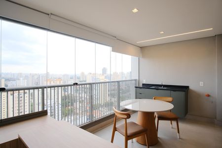 Varanda de kitnet/studio para alugar com 1 quarto, 41m² em Vila Gomes Cardim, São Paulo