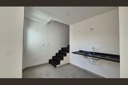 Cozinha de apartamento à venda com 2 quartos, 55m² em Santa Maria, Santo André