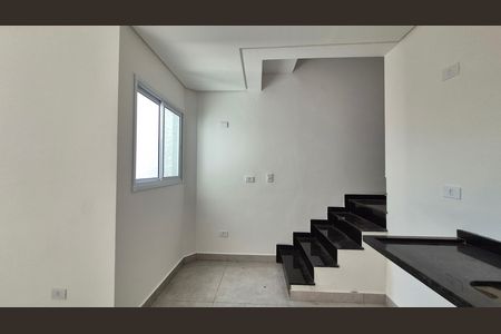 Cozinha de apartamento à venda com 2 quartos, 55m² em Santa Maria, Santo André