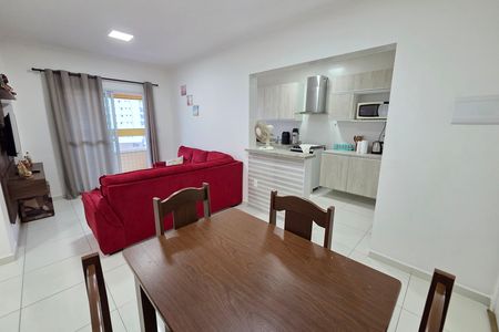 Sala de apartamento para alugar com 1 quarto, 50m² em Vila Caiçara, Praia Grande