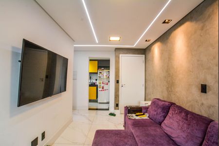 Sala de apartamento à venda com 2 quartos, 100m² em Jardim Cristiane, Santo André