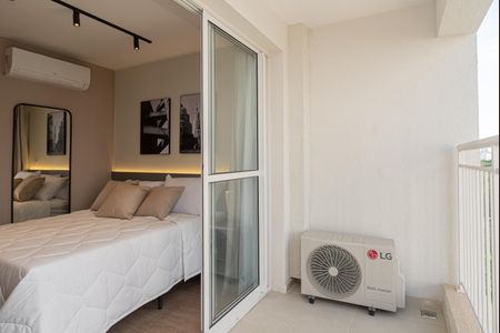 Varanda do Quarto de kitnet/studio para alugar com 1 quarto, 27m² em Bela Vista, São Paulo