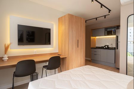 Studio para alugar com 27m², 1 quarto e sem vagaQuarto