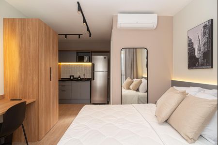 Studio para alugar com 27m², 1 quarto e sem vagaQuarto