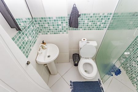 Banheiro de kitnet/studio para alugar com 1 quarto, 30m² em Jardim Previdencia, São Paulo