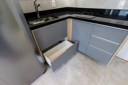 Studio para alugar com 25m², 1 quarto e sem vagaCozinha