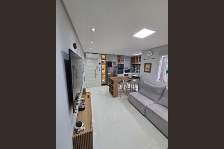 Sala de apartamento à venda com 3 quartos, 70m² em Vila Santa Teresa, Santo André