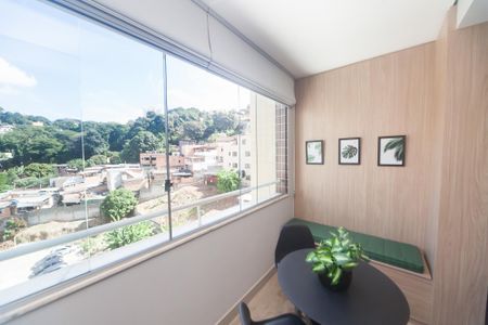 Varanda da Sala de apartamento à venda com 2 quartos, 65m² em Buritis, Belo Horizonte