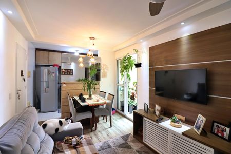 Sala  de apartamento para alugar com 2 quartos, 49m² em Planalto, São Bernardo do Campo