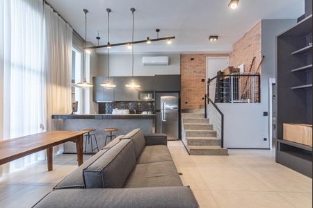 Apartamento para alugar com 85m², 1 quarto e 2 vagasSala