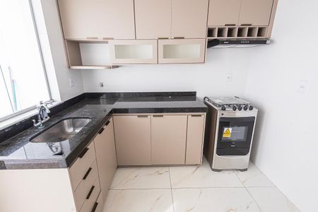 cozinha de casa de condomínio à venda com 2 quartos, 130m² em Santa Branca, Belo Horizonte