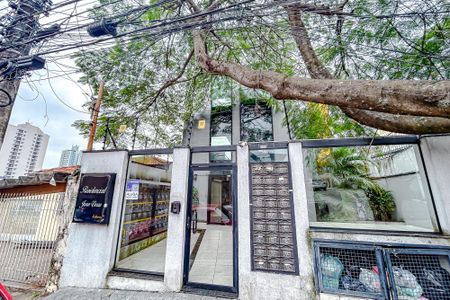 Apartamento à venda com 34m², 1 quarto e sem vagaFachada com Plaquinha