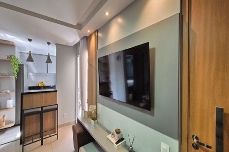 Sala de apartamento à venda com 2 quartos, 51m² em Jardim São Pedro de Viracopos, Campinas