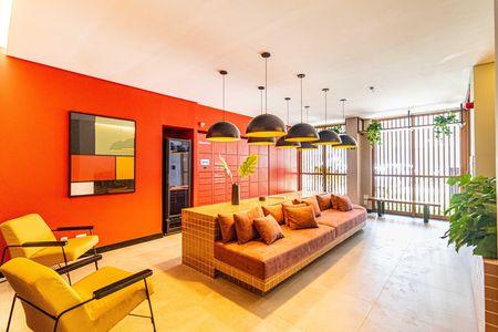 Apartamento para alugar com 37m², 1 quarto e sem vaga Apartamento para alugar com 37m², 1 quarto e sem vagaHall