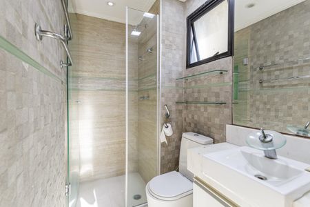 Banheiro de kitnet/studio à venda com 1 quarto, 35m² em Vila Uberabinha, São Paulo
