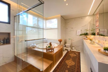 Casa de condomínio à venda com 470m², 5 quartos e 4 vagasBanheiro da Suíte 1