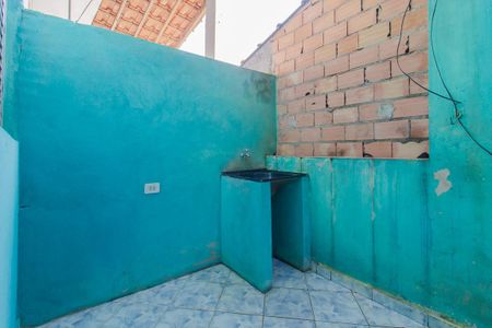 Área de serviço de casa para alugar com 1 quarto, 30m² em Jardim Araguaia, Mauá