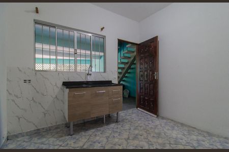 Sala/Cozinha de casa para alugar com 1 quarto, 30m² em Jardim Araguaia, Mauá