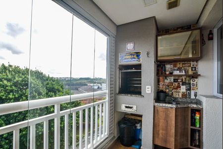 Varanda da Sala de apartamento para alugar com 2 quartos, 57m² em Vila Homero Thon, Santo André