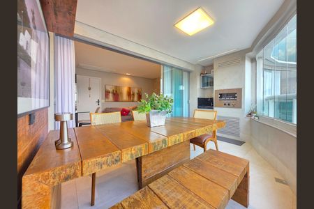 Varanda gourmet  de apartamento à venda com 3 quartos, 102m² em Santo Agostinho, Belo Horizonte