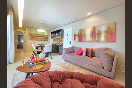 Sala  de apartamento à venda com 3 quartos, 102m² em Santo Agostinho, Belo Horizonte