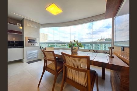 Varanda gourmet  de apartamento à venda com 3 quartos, 102m² em Santo Agostinho, Belo Horizonte