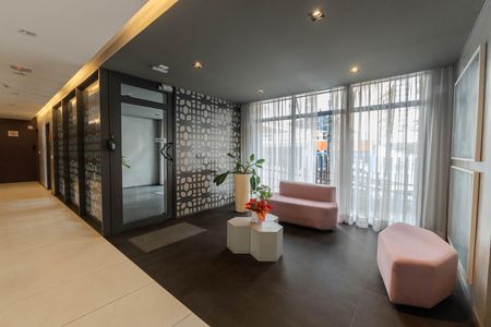 Studio para alugar com 46m², 1 quarto e 1 vaga Studio para alugar com 46m², 1 quarto e 1 vagaHall de entrada