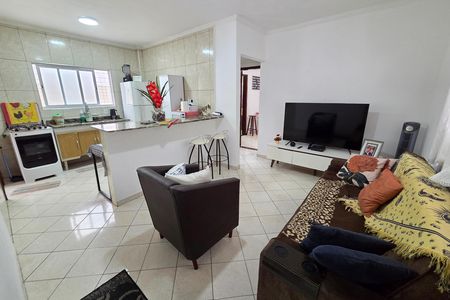Sala de apartamento para alugar com 1 quarto, 50m² em Cidade Ocian, Praia Grande
