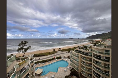Varanda - Vista de apartamento à venda com 1 quarto, 50m² em Recreio dos Bandeirantes, Rio de Janeiro