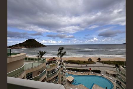 Varanda - Vista de apartamento à venda com 1 quarto, 50m² em Recreio dos Bandeirantes, Rio de Janeiro