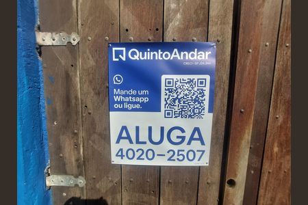 Placa QuintoAndar instalada de casa para alugar com 1 quarto, 60m² em Jardim das Imbuias, São Paulo