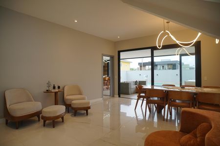 Casa de condomínio para alugar com 442m², 6 quartos e 3 vagasSala